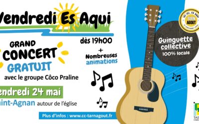 Vendredi es aqui : la soirée guinguette de la CCTA revient le 24 mai à Saint-Agnan !